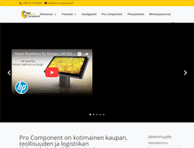 Tablet Screenshot of procomponent.fi